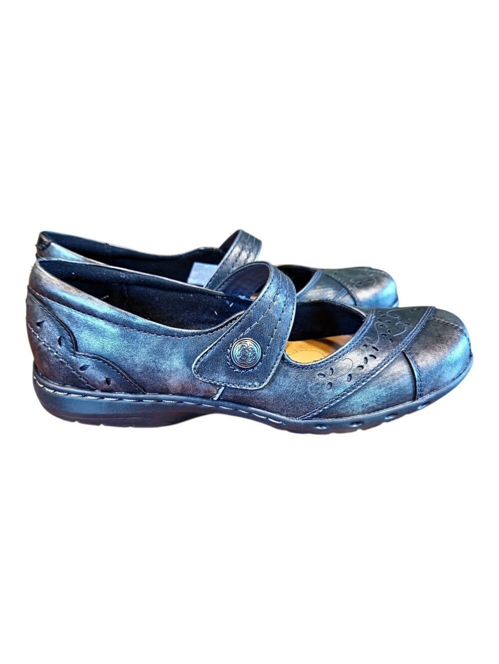 Rockport Cobb Hill Shoes Womens Size 8.5M Petra Mary Jane Gray Leather Comfort
